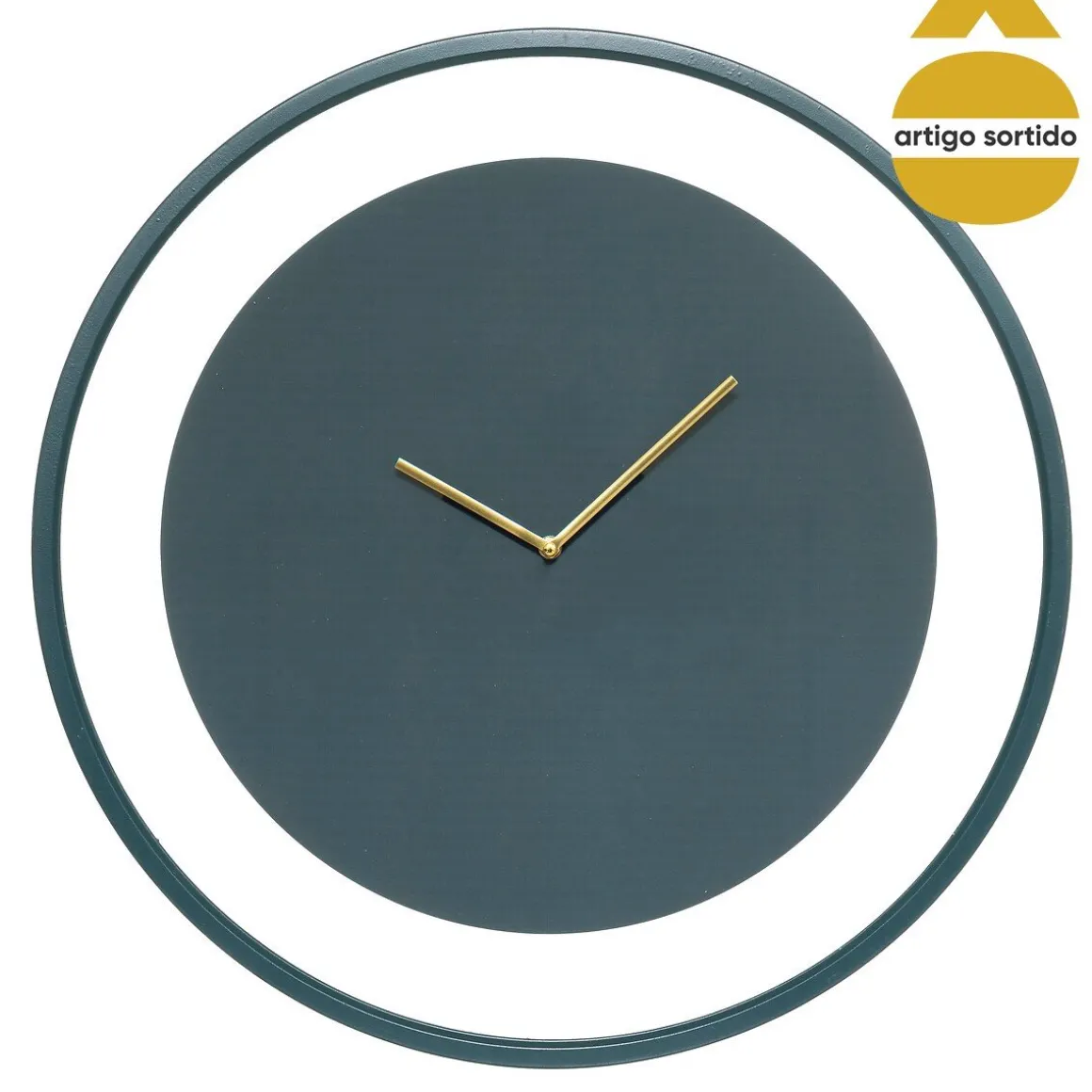 Relógio de parede em metal 58cm