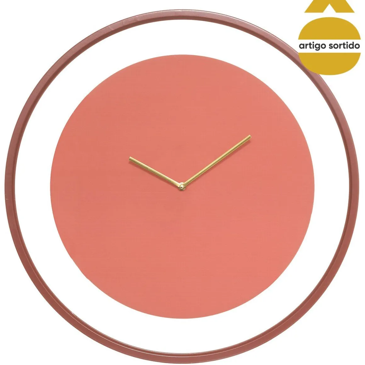 Relógio de parede em metal 58cm