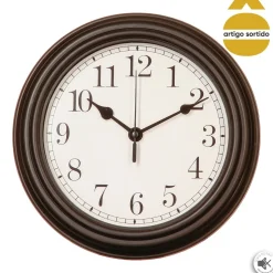 Relógio de parede em metal 22cm