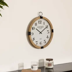 Relógio de parede GOUSSET castanho 38cm