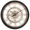 Relógio de parede preto mecanismo VINTAGE 61cm