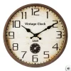 Relógio de parede VINTAGE castanho em metal
