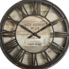 Relógio decorativo de parede castanho VINTAGE 21cm