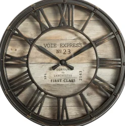 Relógio decorativo de parede castanho VINTAGE 21cm