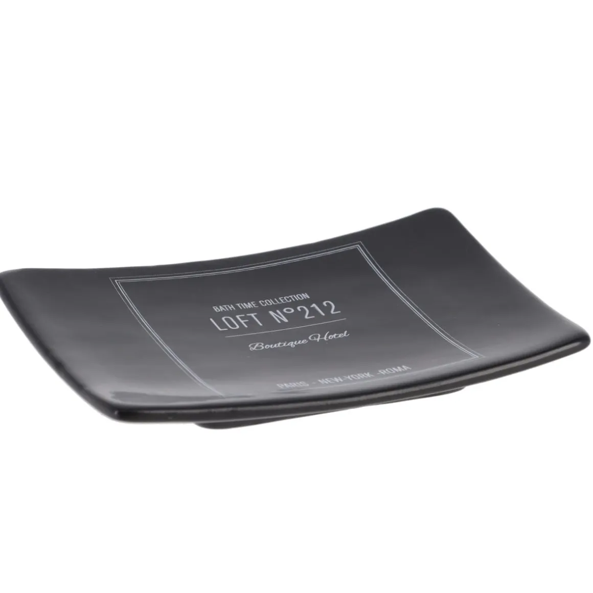 Saboneteira LOFT preta em dolomite