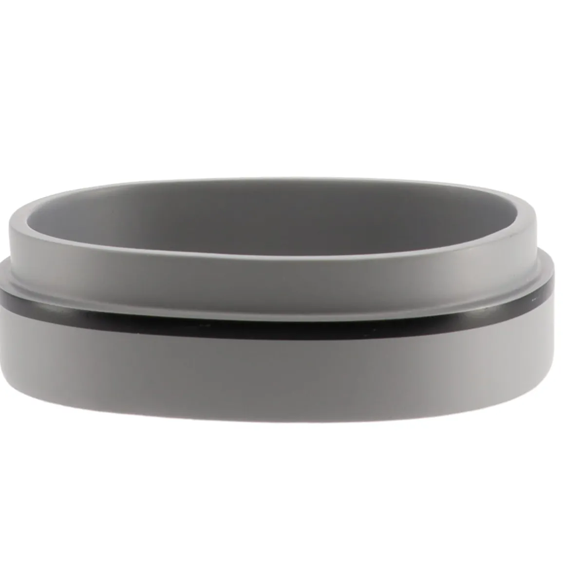 Saboneteira poliresina cinza e preto