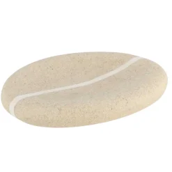 Saboneteira wc bege efeito pedra