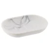 Saboneteira wc branco efeito mármore