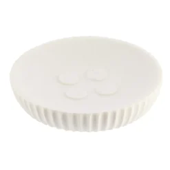 Saboneteira WC Branco Estriado