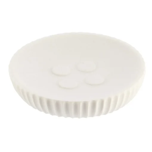 Saboneteira WC Branco Estriado