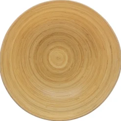 Saladeira em bambu branca 10x30cm