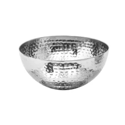 Saladeira em inox martelado 19cm