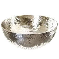 Saladeira em inox martelado 29cm