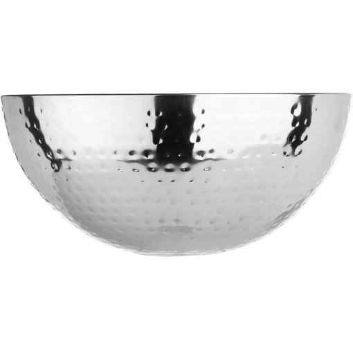 Saladeira em inox martelado 29cm