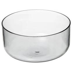 Saladeira em vidro 24cm com suporte