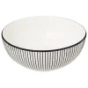 Saladeira LUNIS branca e preta 22cm