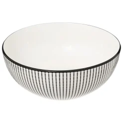 Saladeira LUNIS branca e preta 22cm