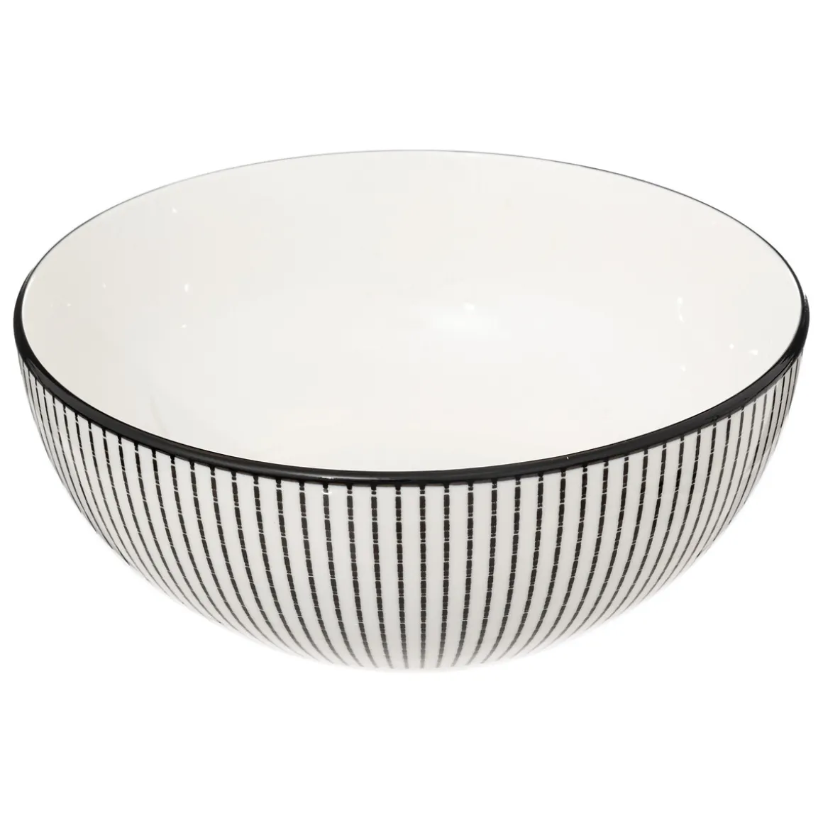 Saladeira LUNIS branca e preta 22cm