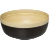 Saladeira preta de bambu 30cm