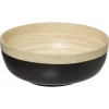 Saladeira preta de bambu 20cm
