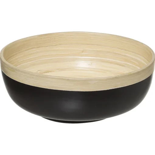 Saladeira preta de bambu 20cm