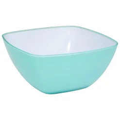 Saladeira quadrada azul claro 25cm