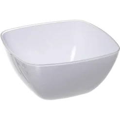 Saladeira quadrada branca 25cm
