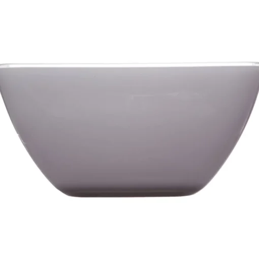 Saladeira quadrada cinza 25cm