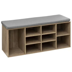 Sapateira com banco e 8 prateleiras removíveis