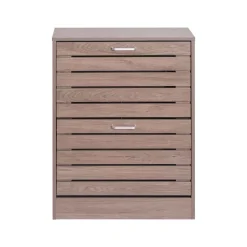 Sapateira ripada com 2 gavetas 84cm