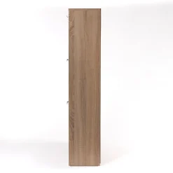 Sapateira ripada natural com 3 gavetas 120cm