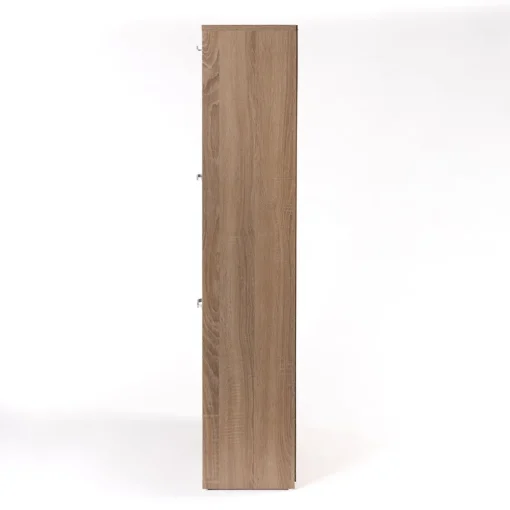 Sapateira ripada natural com 3 gavetas 120cm