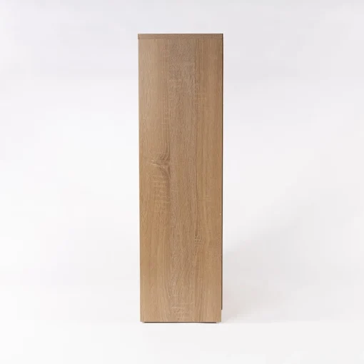 Sapateira ripada natural com 2 gavetas 84cm