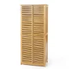 Sapateira VENEZA natural com porta de correr 180cm
