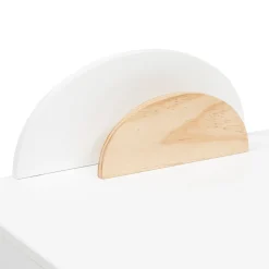 Secretária branca em mdf e madeira pinho