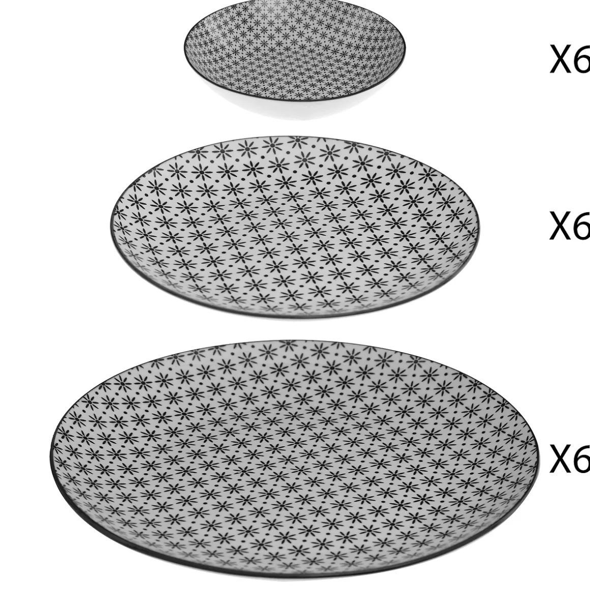 Serviço de mesa 18 peças BOHEMIA FLEUR