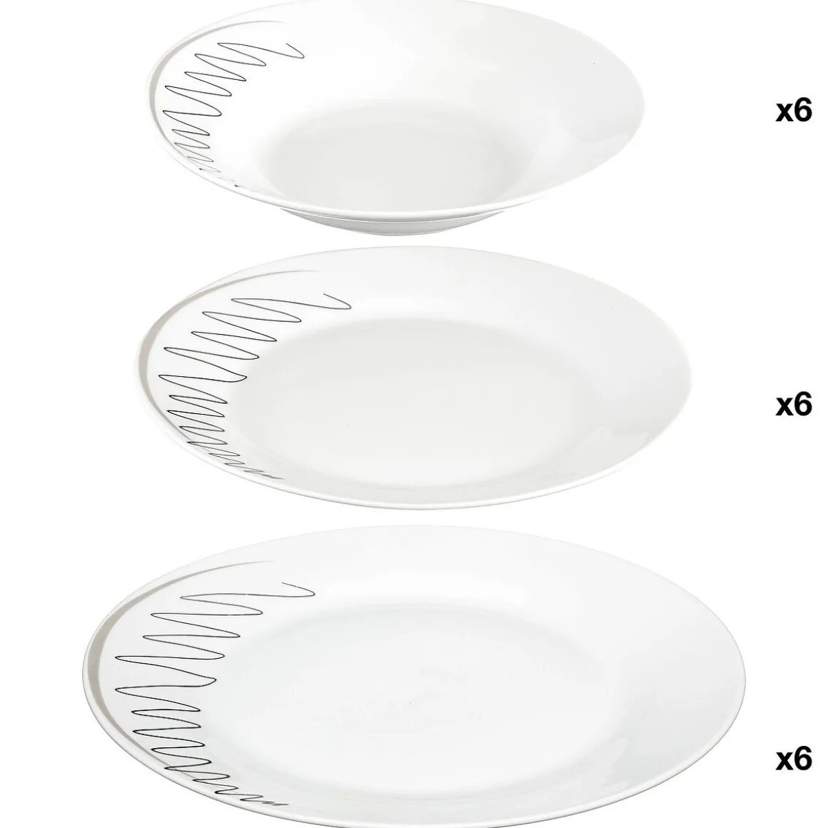 Serviço de mesa 18 peças esquisse