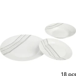 Serviço de mesa 18 peças LIGNES decorado