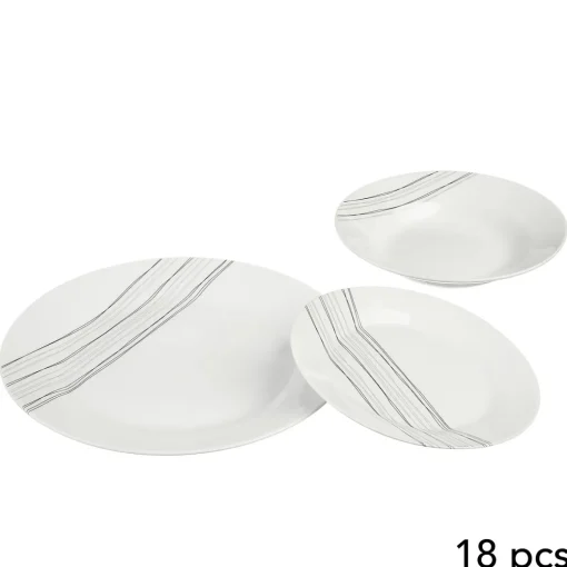 Serviço de mesa 18 peças LIGNES decorado
