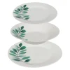 Serviço De Mesa 18 Peças Vegetal Decorado