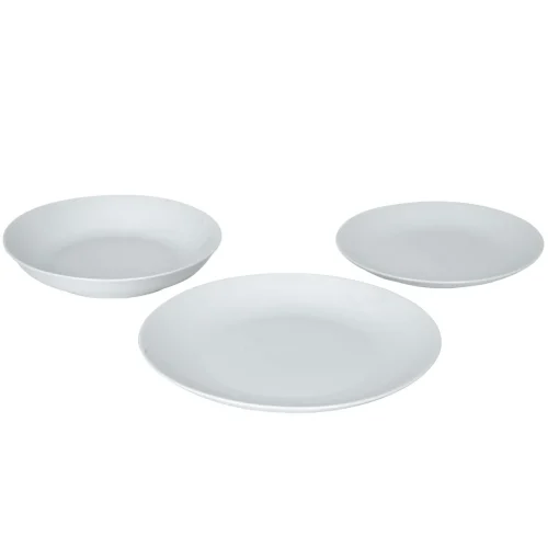 Serviço de mesa branco em cerâmica