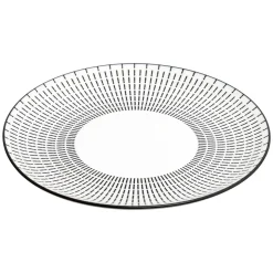 Serviço de mesa LUNIS preto decorado 18 peças