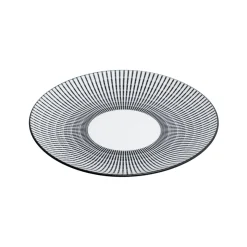 Serviço de mesa LUNIS preto decorado 18 peças