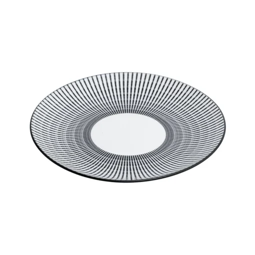 Serviço de mesa LUNIS preto decorado 18 peças