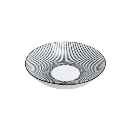 Serviço de mesa LUNIS preto decorado 18 peças