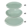 Serviço de mesa verde COLORAMA 18 peças