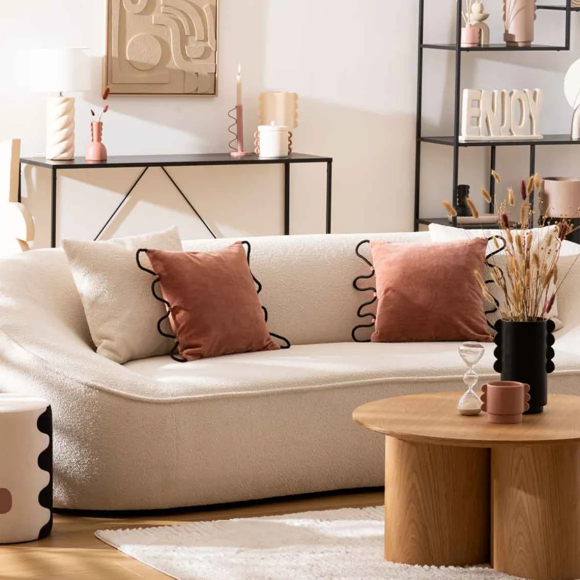 Sofá 3 luagares OSTUNI branco