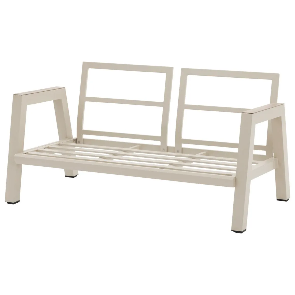 Sofá AXIOME cru e cinza em alumínio