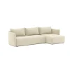 Sofá BALI bege com chaise longue