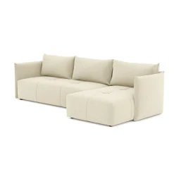 Sofá BALI bege com chaise longue